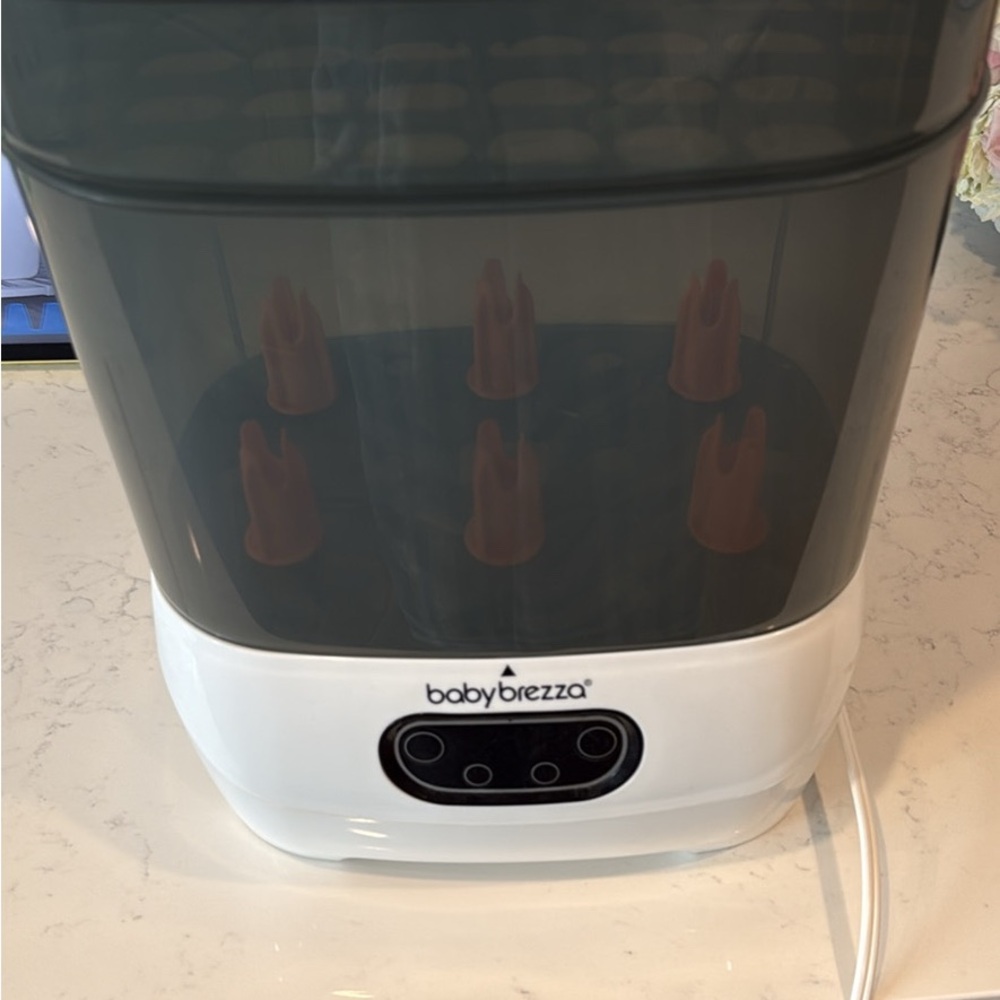 Baby Brezza White and Smoke Bottle Sterilizer